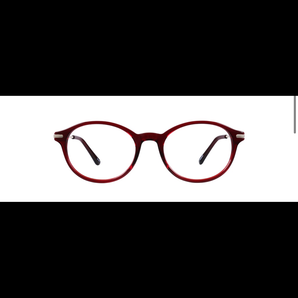 Zenni Round Glasses 7803018 Red Rare Retired Design